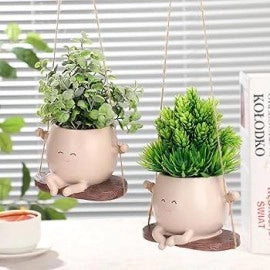 قوار زراعة شكل سمايل يمكن تعليقه