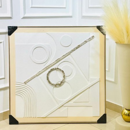برواز مربع 90سم مرسم اشكال هندسية K313/8 =ك1 =ك3