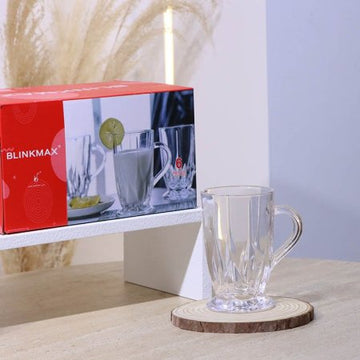 طقم كاسة كوكتيل /6 زجاج سادة KTZB83 دمعة 285مل ++BM2