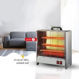 صوبة فخار بقوة 2100واط تحتوي على 3 اعمدة